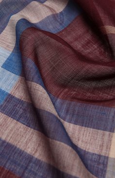 Женский шарф из шерсти и шелка BURBERRY бордового цвета, арт. 8049577 | Фото 3 (Материал: Текстиль, Шерсть, Шелк)