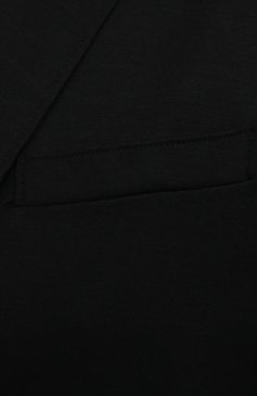 Мужской шерстяной пиджак HARRIS WHARF LONDON черного цвета, арт. C7G27MYM | Фото 5 (Материал внешний: Шерсть; Рукава: Длинные; Случай: Повседневный; Длина (для топов): Стандартные; Материал сплава: Проставлено; 1-2-бортные: Однобортные; Драгоценные камни: Проставлено; Пиджаки М: Приталенный; Стили: Кэжуэл)
