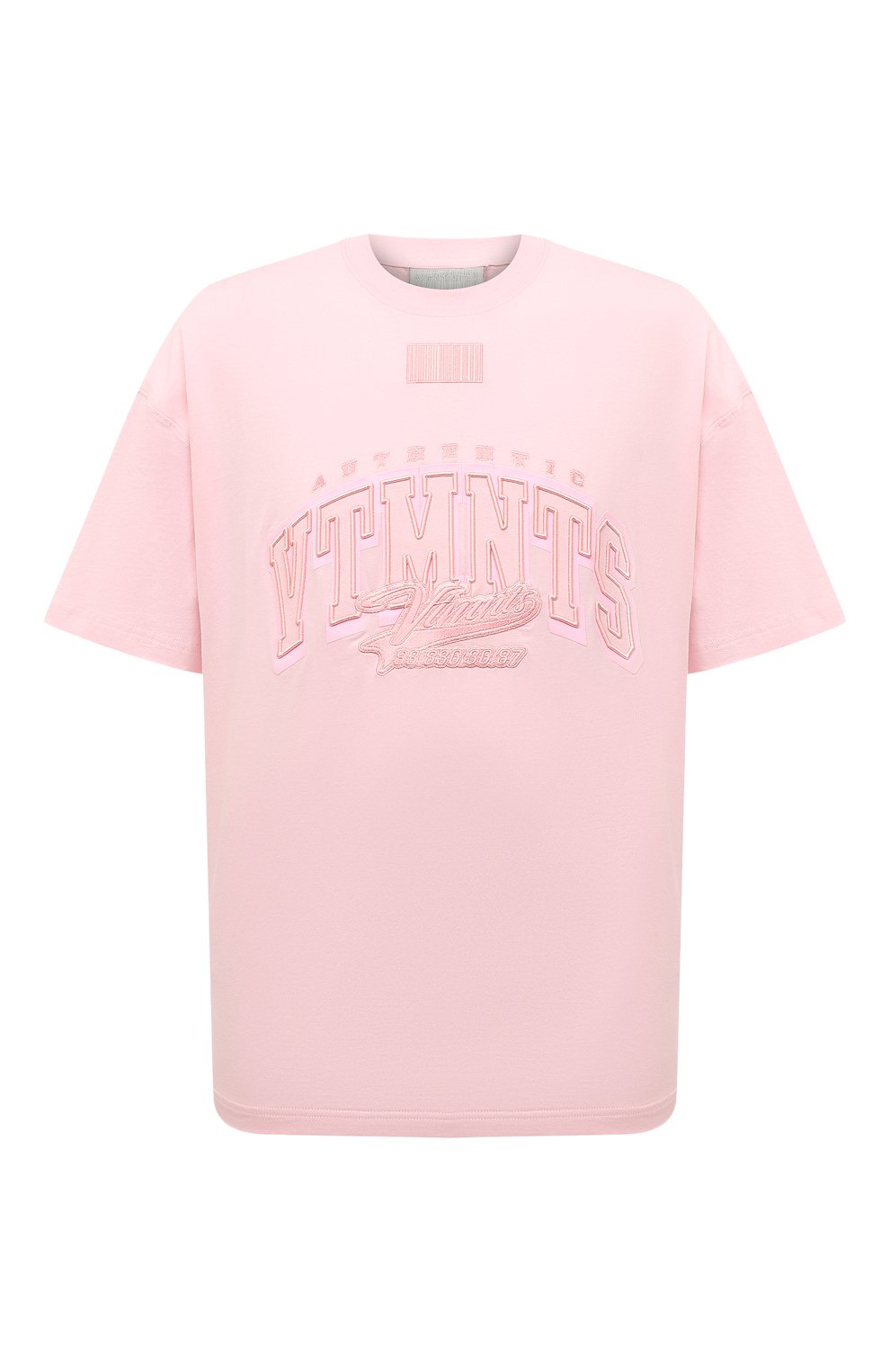 Мужского хлопковая футболка VTMNTS розового цвета, арт. VL18TR650K | Фото 1 (Региональные ограничения белый список (Axapta Mercury): Не проставлено; Принт: С принтом; Нос: Не проставлено; Материал внеш ний: Хлопок)
