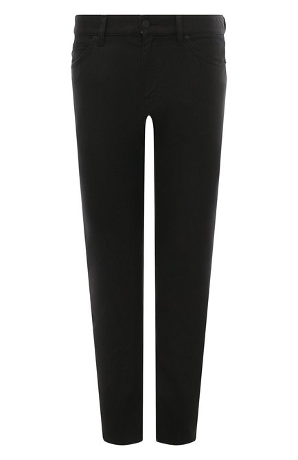 Мужские хлопковые брюки BOSS черного цвета по цене 13500 руб., арт. 50495384 | Фото 1