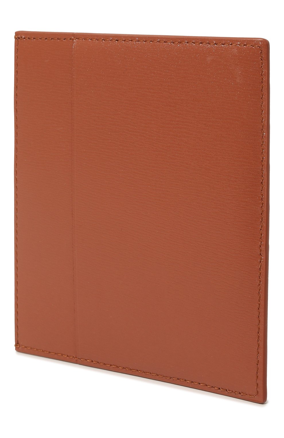 Женский кожаный футляр для кредитных карт JIL SANDER коричневого цвета, арт. J07VL0005-P4840 | Фото 2 (Материал: Натуральная кожа)