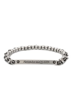 Мужской браслет ALEXANDER MCQUEEN серебряного цвета, арт. 554588/J160Y | Фото 1 (Материал: Металл; Статус проверки: Проверена категория)
