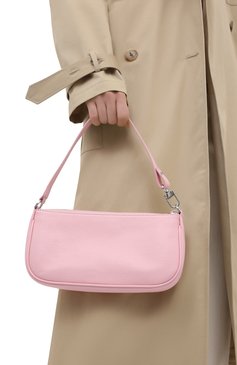 Женская сумка rachel BY FAR светло-розового цвета, арт. 21SSRCLSP0GRLMED | Фото 2 (Сумки-технические: Сумки top-handle; Размер: medium; Материал: Натуральная кожа; Материал сплава: Проставлено; Драгоценные камни: Проставлено)