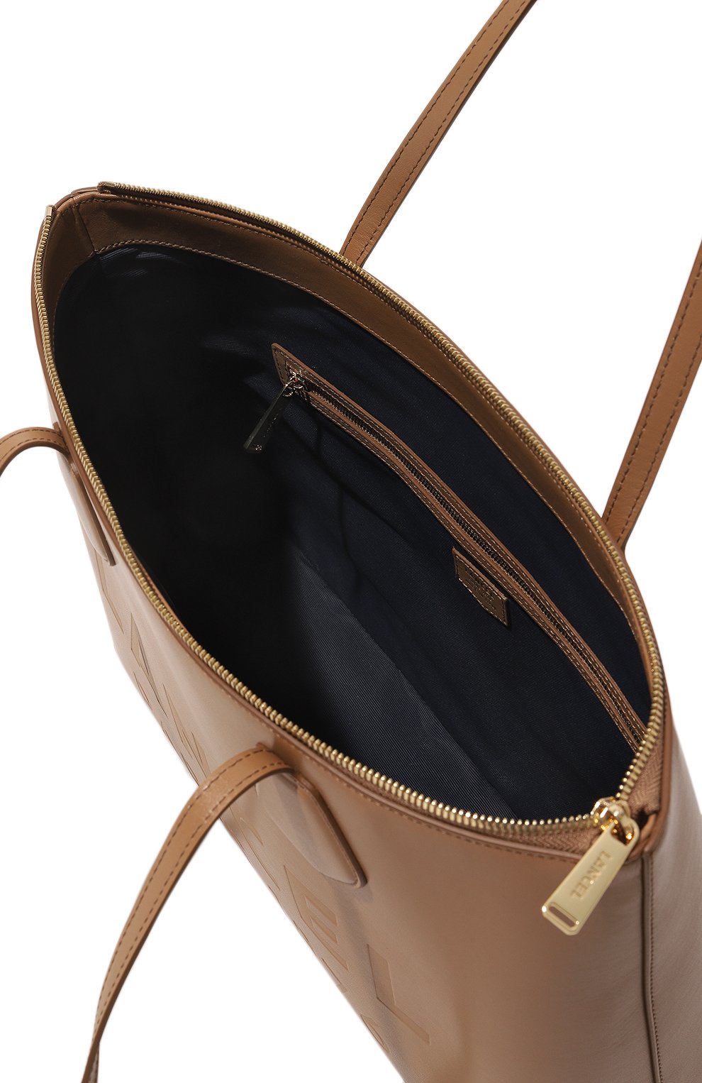 Женский сумка-тоут essential LANCEL светло-коричневого цвета, арт. A12135 | Фото 5 (Сумки-технические: Сумки-шопперы; Материал: Натуральная кожа)