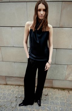 Женские кожаные мюли JIL SANDER черного цвета, арт. J15WP0063/P4864 | Фото 9 (Каблук высота: Низкий; Региональные ограничения белый список (Axapta Mercury): Не проставлено; Материал внутренний: Натуральная кожа; Материал сплава: Проставлено; Нос: Не проставлено; Каблук тип: Шпилька; Подошва: Плоская; Драгоценные камни: Проставлено)
