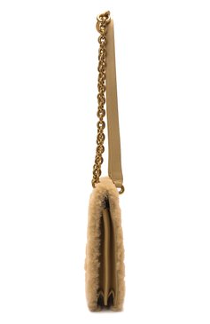 Женская сумка maillon SAINT LAURENT бежевого цвета, арт. 672671/29X17 | Фото 4 (Материал: Натуральный мех; Сумки-технические: Сумки через плечо; Размер: mini; Ремень/цепочка: На ремешке)