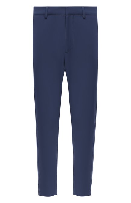 Мужские брюки PRADA синего цвета, арт. SPF94-1KJW-F0YNV-191 | Фото 1 (Длина (брюки, джинсы): Стандартные; Материал внешний: Синтетический материал; Случай: Повседневный; Стили: Кэжуэл)