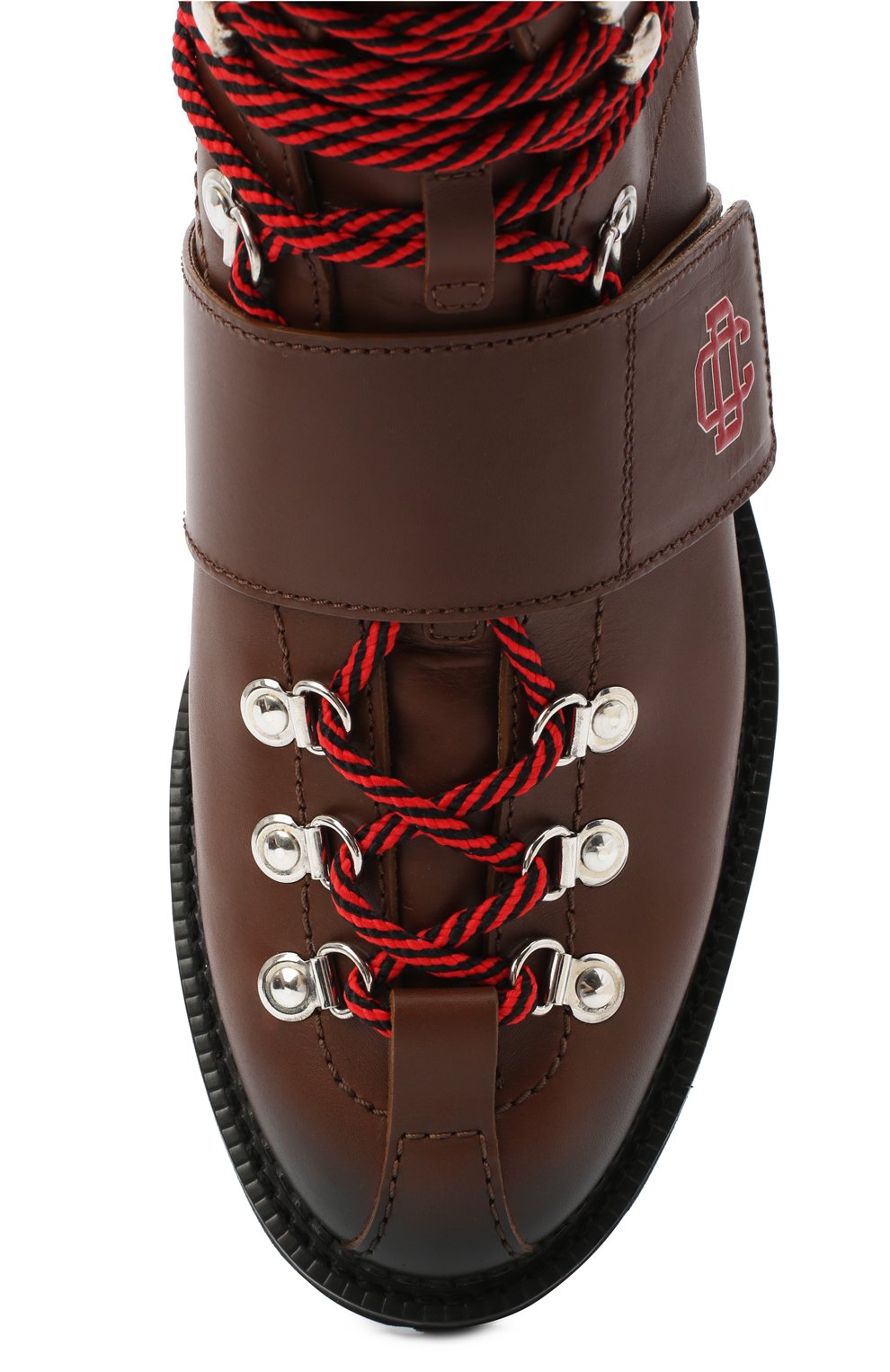 Мужские коричневые кожаные ботинки DSQUARED2 купить в интернет-магазинеЦУМ, арт. ABM0055 01501574