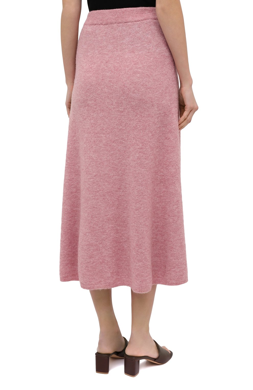 Женская юбка NANUSHKA розового цвета, арт. RAZI_WASHED PINK_FLUFFY KNIT | Фото 4 (Материал внешний: Синтетический материал; Региональные ограничения белый список (Axapta Mercury): RU; Кросс-КТ: Трикотаж; Женское Кросс-КТ: Юбка-одежда; Длина Ж (юбки, платья, шорты): Миди; Стили: Кэжуэл)
