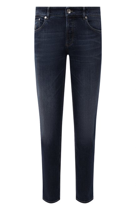 Мужские джинсы BRUNELLO CUCINELLI темно-синего цвета по цене 72350 руб., арт. M283PB2210 | Фото 1