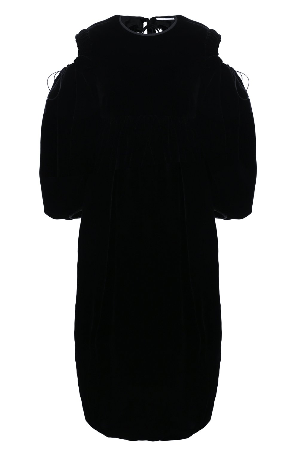 Бархатное платье Cecilie Bahnsen Чёрный 02.21-RTW0143 5608965