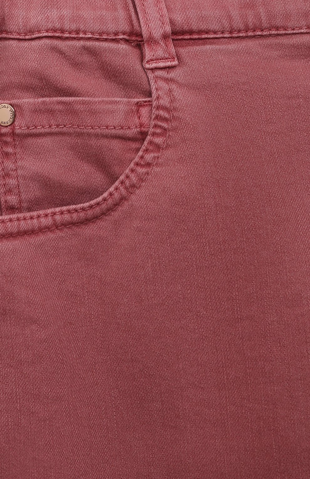 Детские джинсы BRUNELLO CUCINELLI розового цвета, арт. BA080P490C | Фото 3 (Материал внешний: Хлопок, Лиоцелл, Растительное волокно)