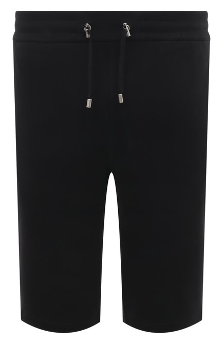 Мужские хлопковые шорты BALMAIN черного цвета по цене 79350 руб., арт. BH10A003/BB04 | Фото 1