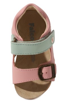 Детские кожаные сандалии FALCOTTO разноцветного цвета, арт. 1500737/03 | Фото 4 (Материал внутренний: Натуральная кожа)