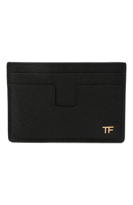 Мужской кожаный футляр для кредитных карт TOM FORD черного цвета, арт. YM232T-LCL081 | Фото 1 (Материал: Натуральная кожа)