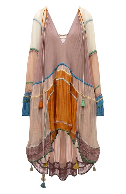 Женское шелковое платье CHLOÉ разноцветного цвета по цене 946500 руб., арт. 16ER083/16E003 | Фото 1
