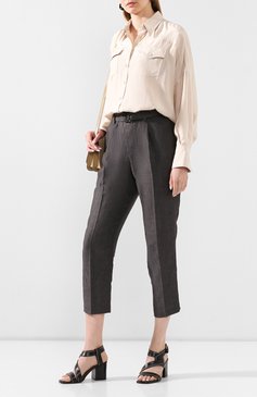 Женская бежевая шелковая рубашка BRUNELLO CUCINELLI купить в интернет ...