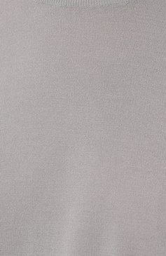 Женский шерстяной пуловер COLOMBO серого цвета, арт. MA04069/2-80APL | Фото 5 (Материал внешний: Шерсть; Рукава: Длинные; Длина (для топов): Стандартные; Материал сплава: Проставлено; Женское Кросс-КТ: Пуловер-одежда; Драгоценные камни: Проставлено; Стили: Кэжуэл)