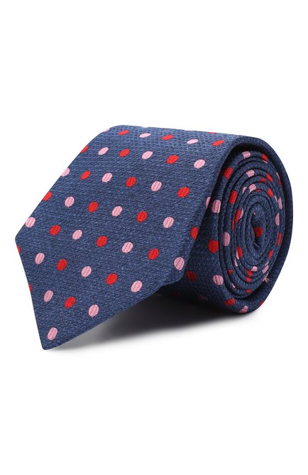 Мужской шелковый галстук KITON синего цвета, арт. UCRVKLC06G39 | Фото 1 (Принт: С принтом; Материал: Текстиль, Шелк; Региональные ограничения белый список (Axapta Mercury): RU)