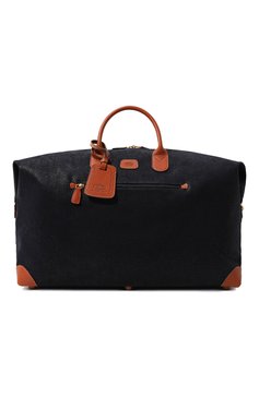 Мужская дорожная сумка life holdall BRIC`S темно-синего цвета, арт. BLF20202.396 | Фото 1 (Материал сплава: Проставлено; �Ремень/цепочка: На ремешке; Драгоценные камни: Проставлено; Материал: Экокожа; Размер: large)