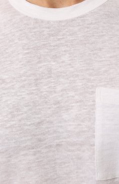 Мужская льняная футболка MC2 SAINT BARTH белого цвета, арт. STBM/ECSTASEA/05891D | Фото 5 (Принт: Без принта; Рукава: Короткие; Длина (для топов): Стандартные; Материал сплава: Проставлено; Материал внешний: Лен; Драгоценные камни: Проставлено; Стили: Кэжуэл)