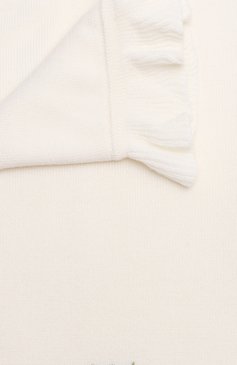 Детского шерстяное одеяло BABY T белого цвета, арт. 23AI122C0 | Фото 2 (Материал: Текстиль, Шерсть; Материал сплава: Проставлено; Нос: Не проставлено)