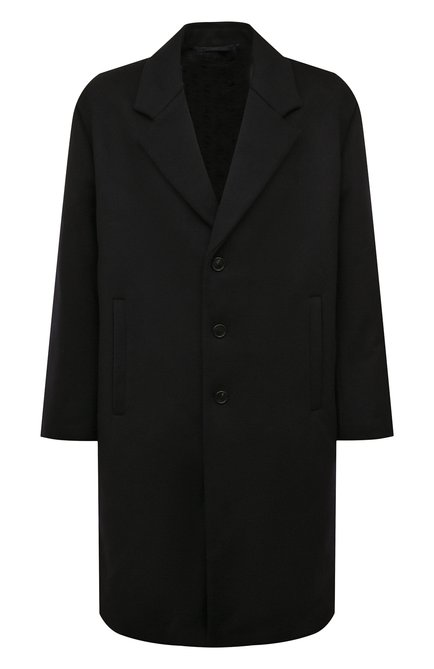 Мужской пальто из шерсти и кашемира PRADA темно-синего цвета по цене 390000 руб., арт. SGB840-1ZDS-F0008-212 | Фото 1