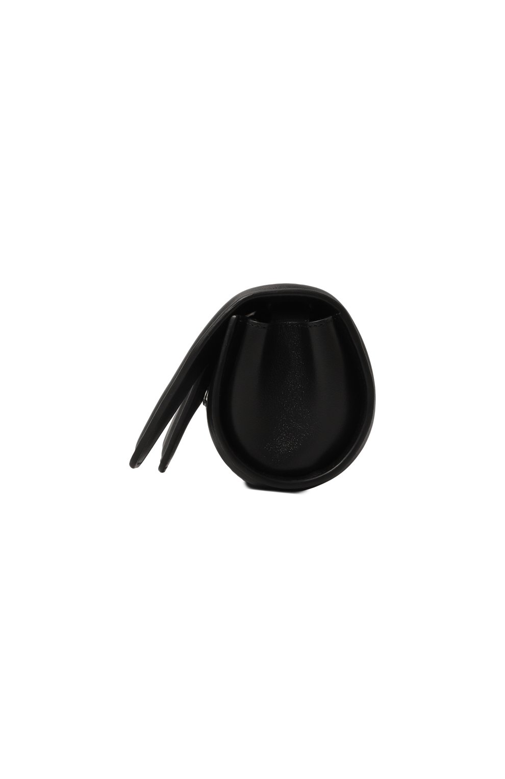 Женская сумка four YUZEFI черного цвета, арт. YUZC0-HB-FR-L000 | Фото 4 (Сумки-технические: Сумки через плечо; Материал: Натуральная кожа; Материал сплава: Проставлено; Драгоценные камни: Проставлено; Размер: small)