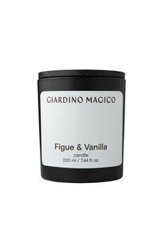 Парфюмированная свеча figue & vanilla (220ml) GIARDINO MAGICO бесцветного цвета, арт. 4640200322012 | Фото 1 (Региональные ограничения белый список (Axapta Mercury): Не проставлено; Ограничения доставки: flammable)