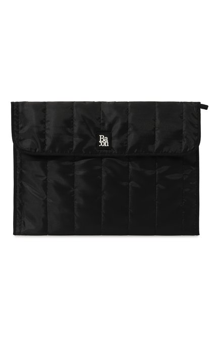 Женский клатч BACON черного цвета, арт. BACNUAST424/JULIENNE SMALL BAG | Фото 1 (Материал сплава: Проставлено; Размер: medium; Материал: Текстиль; Драгоценные камни: Проставлено)