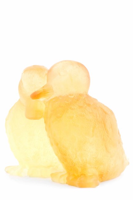 Скульптура ducklings DAUM желтого цвета, арт. 02484 | Фото 2 (Статус проверки: Проверена категория; Ограничения доставки: fragile-2)
