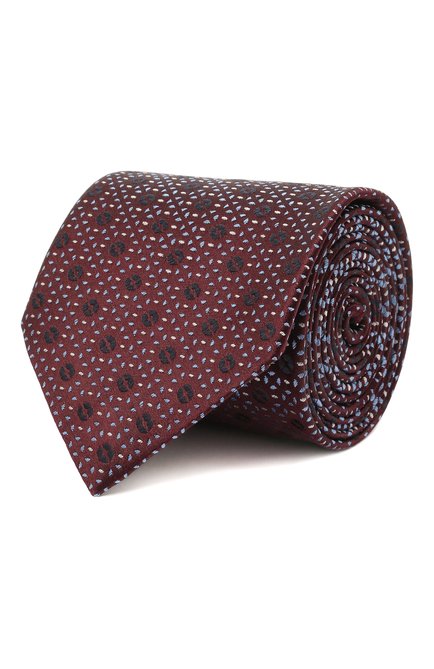 Мужской шелковый галстук BRIONI бордового цвета по цене 27900 руб., арт. 061Q00/01409 | Фото 1