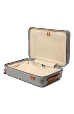 Женский дорожный чемодан capri trolley BRIC`S серебряного цвета, арт. BRK28027.021 | Фото 4 (Материал сплава: Проставлено; Драгоценные камни: Проставлено; Материал: Экокожа; Размер: large)