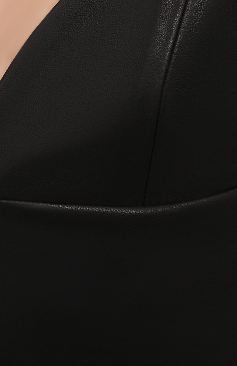 Женский кожаный бра-топ BATS черного цвета, арт. SS21_B10 | Фото 5 (Стили: Гламурный; Рукава: На бретелях; Материал внешний: Натуральная кожа; Длина (для топов): Укороченные)