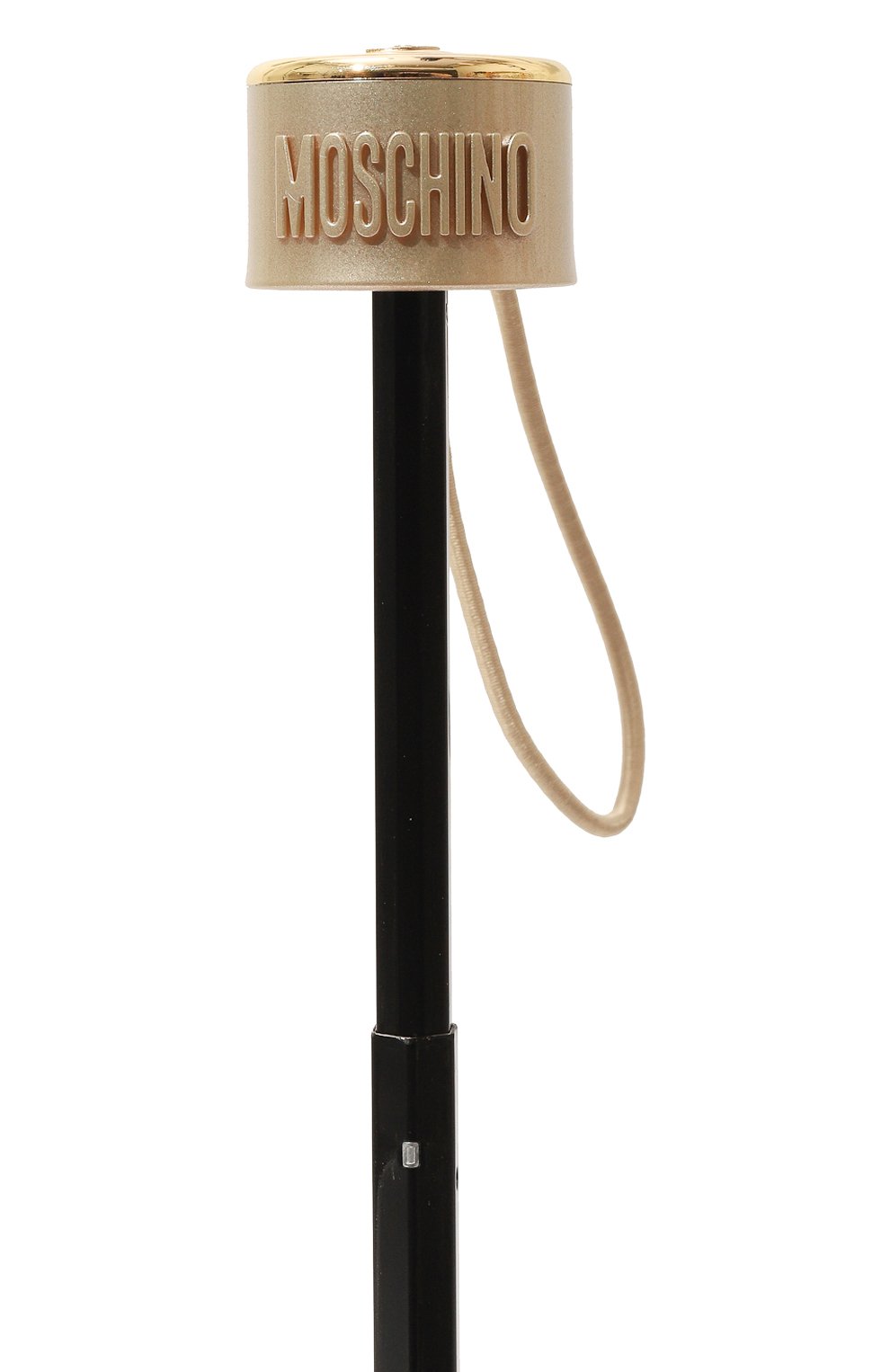 Женский складной зонт MOSCHINO темно-бежевого цвета, арт. 8550-SUPERMINID | Фото 5 (Материал: Текстиль, Синтетический материал, Металл; Материал сплава: Проставлено; Нос: Не проставлено)
