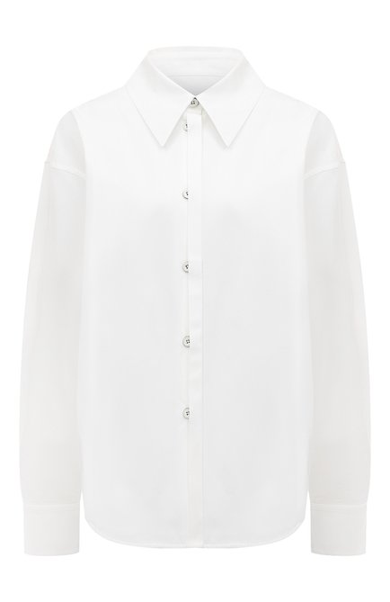 Женская хлопковая рубашка JIL SANDER белого цвета по цене 119500 руб., арт. J02DL0003/J45002 | Фото 1