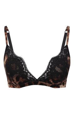 Женский шелковый бюстгальтер DOLCE & GABBANA леопардового цвета, арт. 01A01T/FSAXY | Фото 1 (Материал внешний: Шелк; Материал внутренний: Не назначено; Материал сплава: Проставлено; Нос: Не проставлено; Статус проверки: Проверена категория)