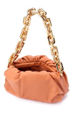 Женская сумка chain pouch BOTTEGA VENETA персикового цвета, арт. 620230/VCP40 | Фото 4 (Сумки-технические: Сумки top-handle; Размер: medium; Материал: Натуральная кожа; Региональные ограничения белый список (Axapta Mercury): RU)