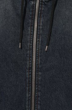 Женский джинсовый бомбер HAIKURE темно-синего цвета, арт. HEM09086DF105L0803 | Фото 5 (Кросс-КТ: Куртка, Деним, бомбер; Рукава: Длинные; Стили: Гранж; Материал сплава: Проставлено; Материал внешний: Хлопок; Драгоценные камни: Проставлено; Длина (верхняя одежда): Короткие)
