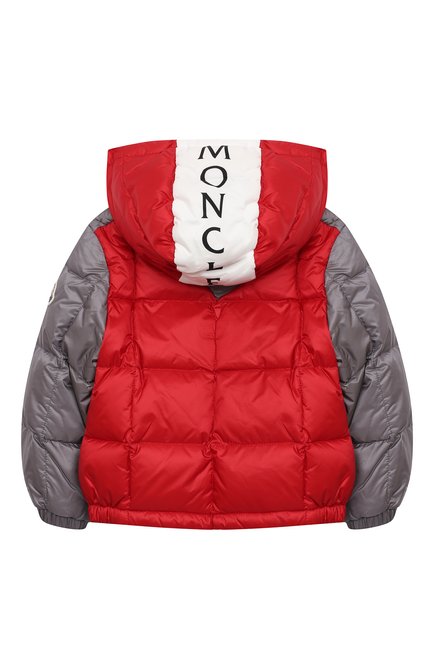 Детского пуховая куртка MONCLER красного цвета, арт. G1-951-1A549-20-53048 | Фото 2 (Материал утеплителя: Пух и перо; Рукава: Длинные; Материал подклада: Хлопок; Материал внешний: Синтетический материал; Региональные ограничения белый список (Axapta Mercury): RU; Кросс-КТ НВ: Куртки)