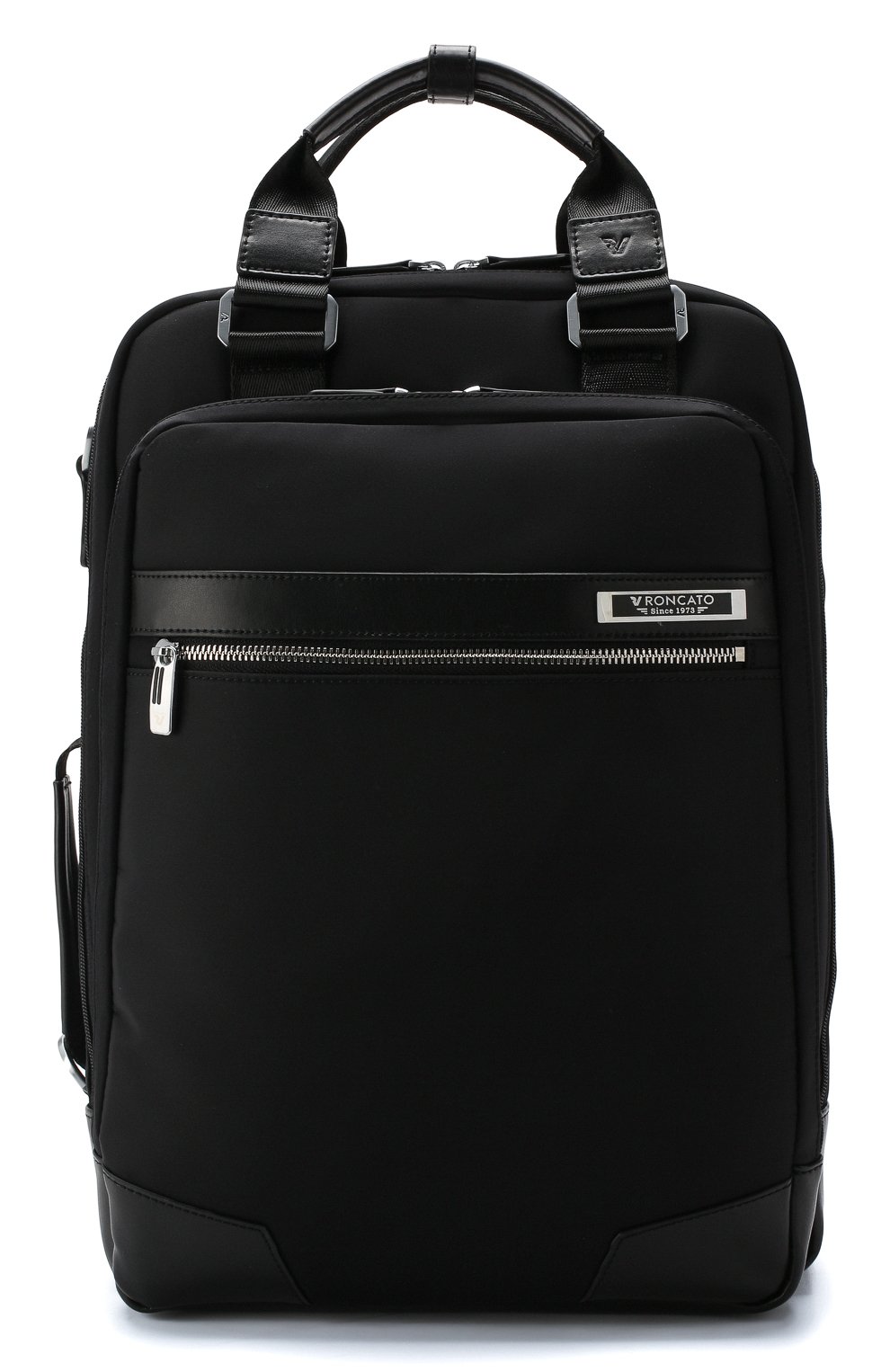 Женский дорожный рюкзак e-lite  RONCATO черного цвета, арт. 41521401 | Фото 1 (Материал: Текстиль; Размер: large)