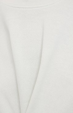 Женский хлопковый свитшот 5PREVIEW белого цвета, арт. 5PW21098 | Фото 5 (Рукава: Длинные; Длина (для топов): Стандартные; Материал сплава: Проставлено; Материал внешний: Хлопок; Стили: Спорт-шик; Драгоценные камни: Проставлено; Женское Кросс-КТ: Свитшот-одежда)