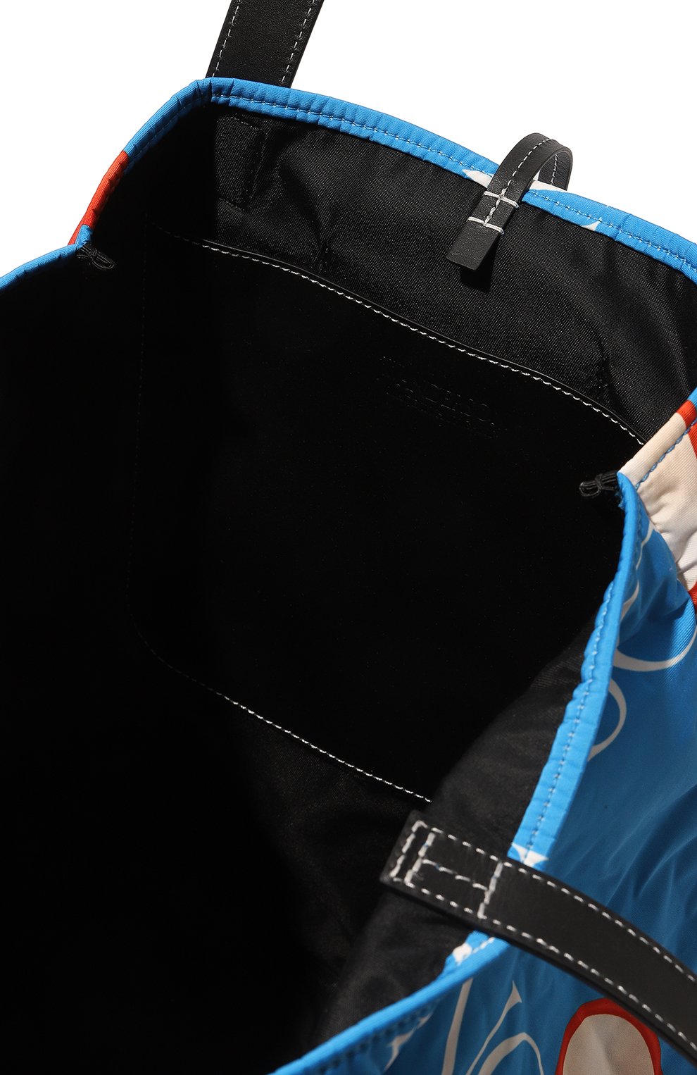 Женский сумка cabas JW ANDERSON синего цвета, арт. HB0472FA0162 800 | Фото 5 (Сумки-технические: Сумки-шопперы; Материал сплава: Проставлено; Материал: Текстиль; Драгоценные камни: Проставлено; Размер: large)