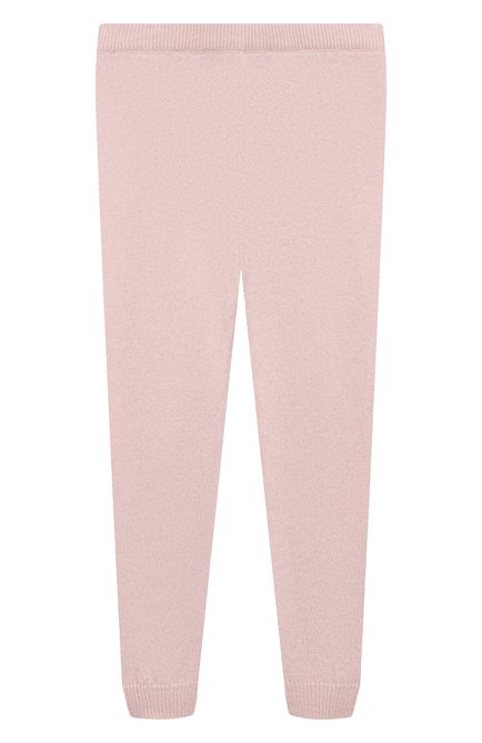Детские кашемировые брюки OSCAR ET VALENTINE розового цвета, арт. W23LEG01M | Фото 1 (Материал сплава: Проставлено; Материал внешний: Кашемир, Шерсть; Нос: Не проставлено)
