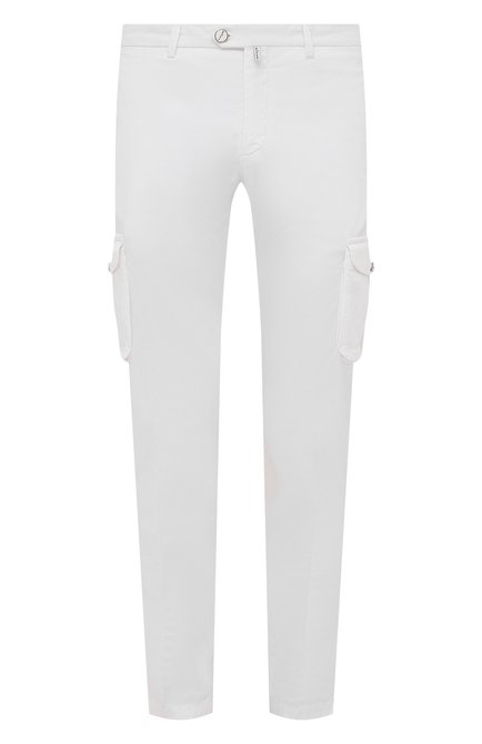 Мужские хлопковые брюки-карго KITON белого цвета по цене 95150 руб., арт. UFPPCAJ0751A | Фото 1