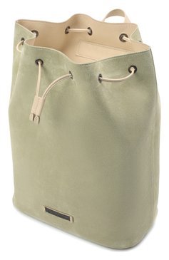 Женский рюкзак BRUNELLO CUCINELLI светло-зеленого цвета, арт. MBDLD2360 | Фото 5 (Материал: Натуральная кожа, Натуральная замша; Региональные ограничения белый список (Axapta Mercury): RU; Стили: Кэжуэл; Размер: large)