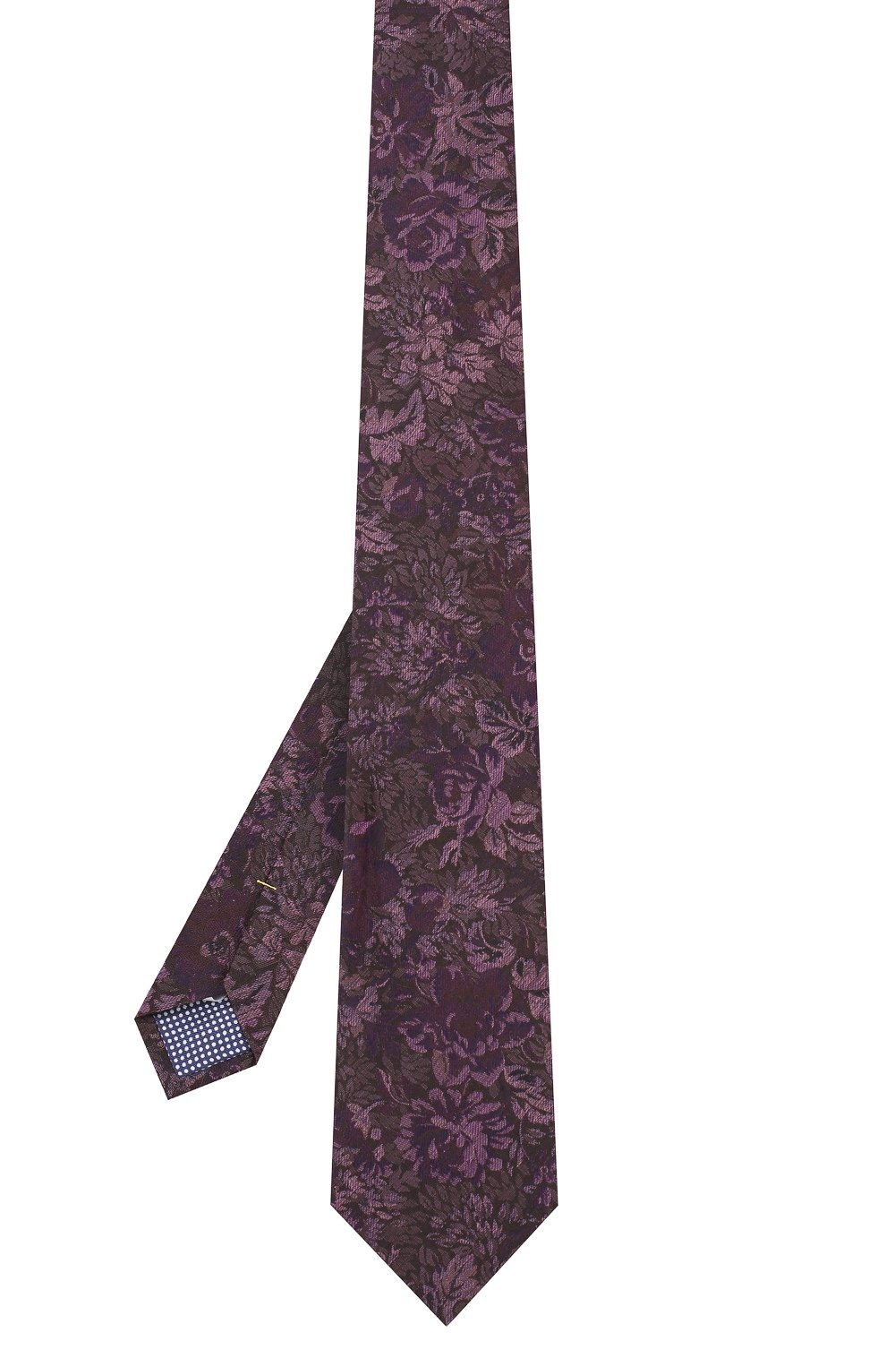 Мужской галстук из смеси шерсти и шелка ETON фиолетового цвета, арт. A000 32080 | Фото 2 (Принт: С принтом; Материал: Текстиль, Шерсть, Шелк)