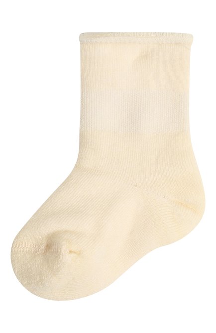 Детские шерстяные носки WOOL&COTTON кремвого цвета, арт. NPML | Фото 1