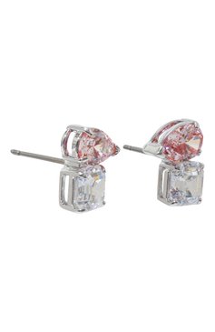 Женские серьги attract SWAROVSKI розового цвета, арт. 5517118 | Фото 3 (Материал: Металл; Статус проверки: Проверена категория)