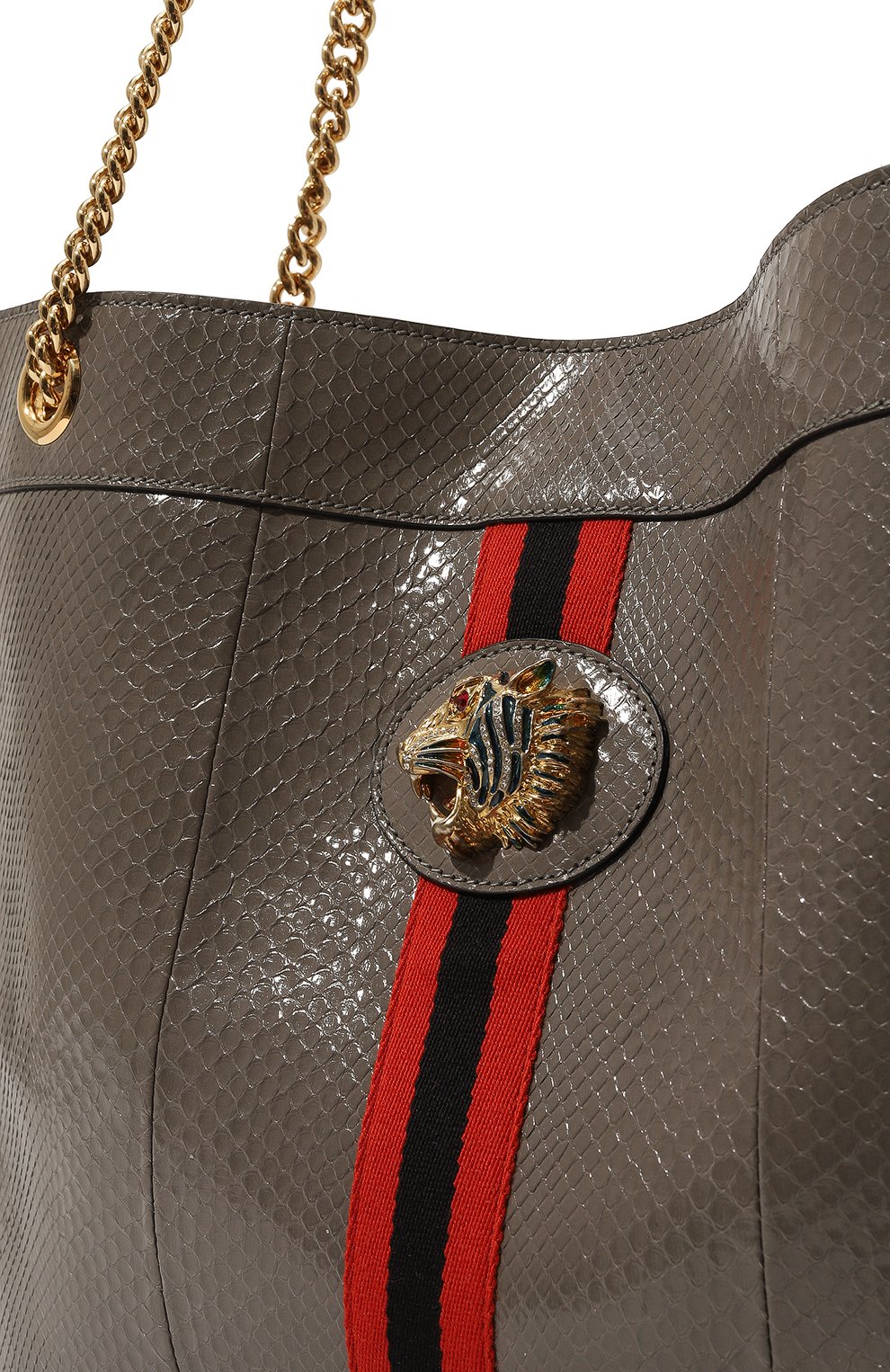 Сумка-тоут Rajah large из кожи питона Gucci  537219 LJMFX Фото 3